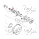 Zabezpieczenie tylnej półosi - Hilux Land Cruiser - 42423-20010 - Oryginał