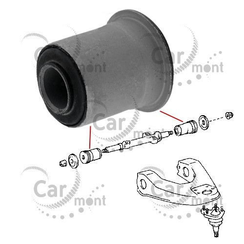 Tuleja wahacza górnego - Toyota Hilux 4-Runner - 48635-26010