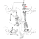 Podkładka łożyska podpory amortyzatora przedniego - Toyota RAV4 - 90303-22049