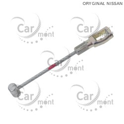 Linka hamulcowa / cięgno w bębnie - Nissan King Cab D22 NP300 - 44047-37G1A - Oryginał