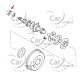 Uszczelniacz tylnej półosi - Toyota Hilux KUN25 /26 - 90310-T0006 - Japan
