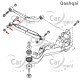 Śruba podkładka nakrętka zbieżności tył - Nissan Qashqai X-TRAIL - 55226-EN10A 55227-50Y0A