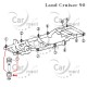 Poduszka ramy - Toyota Land Cruiser 90 4Runner RZN VZN - 52202-35080