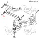 Nakrętka śruby zbieżności - Nissan Qashqai X-TRAIL - 54588-JG00A - Oryginał