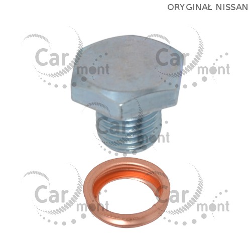 Korek i podkładka do miski automatycznej skrzyni biegów - Nissan - 31377-31X06 11026-01M02 - Oryginał