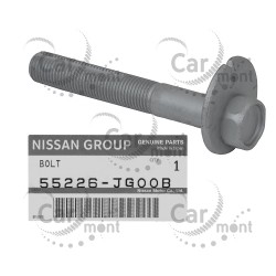 Śruba mimośrodowa zbieżności tylna - Nissan Qashqai X-TRAIL - 55226-JG00B - Oryginał