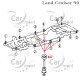 Poduszka ramy (3/4) - górna - Toyota Land Cruiser 90 4Runner RZN VZN - 52207-60060