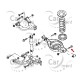 Śruba wahacza tylnego - Pathfinder R51 USA - 55080-7S010 - Oryginał