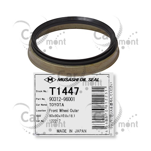 Uszczelniacz piasty przód - Land Cruiser Prado 120 / 150 - 90312-96001 - Musashi Japan