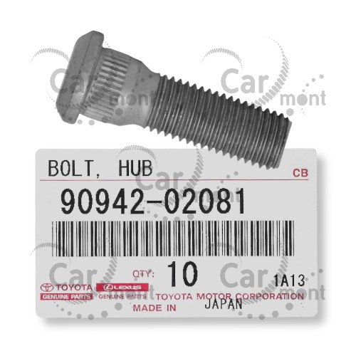 Szpilka koła - Toyota Hilux Land Cruiser RAV4 - 90942-02082 90942-02049 - Oryginał
