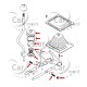 Zestaw naprawczy lewarka reduktora - Suzuki Samurai 1.3 SJ - 29345-80050 29348-80050
