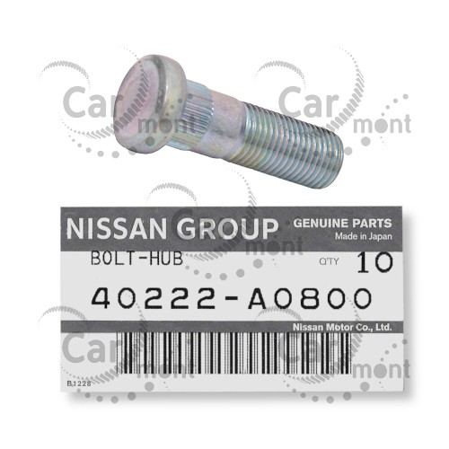 Szpilka tylnego koła M12x1.25 - PickUp D22 Terrano NP300 - 40222-A0800 OE