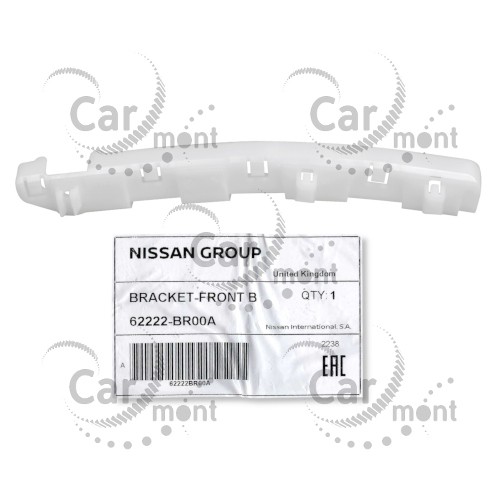 Ślizg zderzaka przedniego - prawy - Nissan Qashqai I - 62222-BR00A - Oryginał
