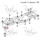 Poduszka ramy (1) - górna - Toyota Land Cruiser 90 4Runner RZN VZN - 52201-35090