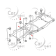 Poduszka ramy 2 - Nissan Patrol Y60 Y61 - 95520-VC000 95520-VB005