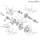 Uszczelniacz zwrotnicy przedniej - Terrano WD21 R50 - 40227-31G01